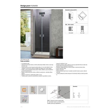 Hüppe Design pure lítací dveře pro niku  mm, (3)
