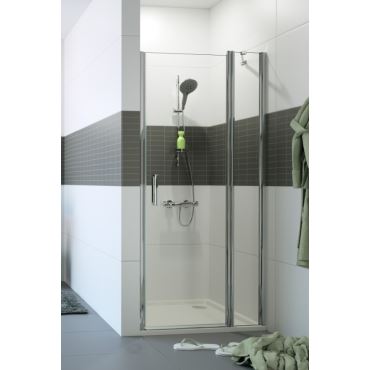 Hüppe Classics 2 křídlové dveře s pevn. segm. do niky  mm,