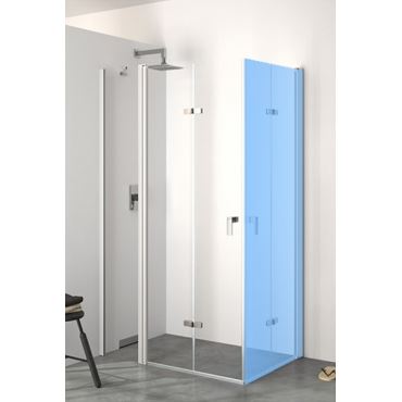 Hüppe Design pure křídl. sklapovací dveře s pevn. segm. upev. vlevo  mm,