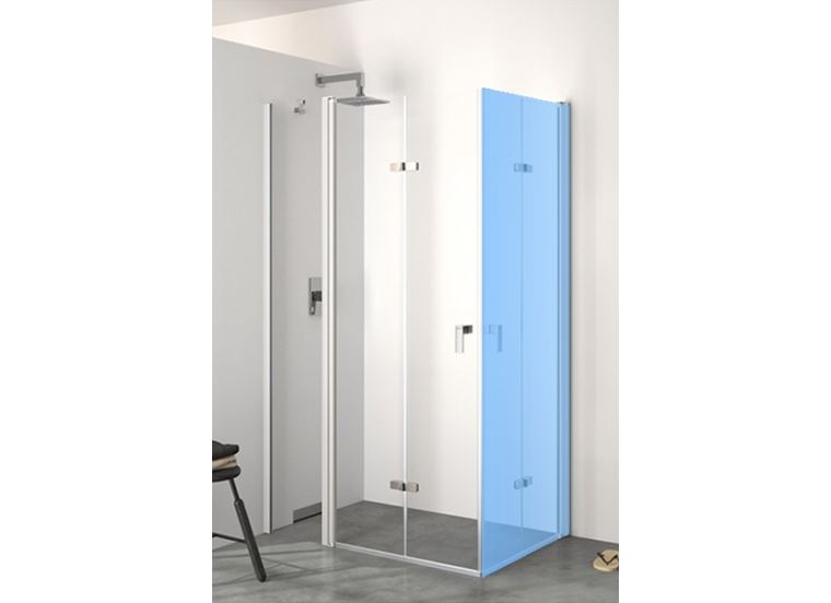 Hüppe Design pure křídl. sklapovací dveře s pevn. segm. upev. vlevo  mm,