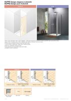 Hüppe Design pure 4-úhelník boční stěna pro lítací dveře