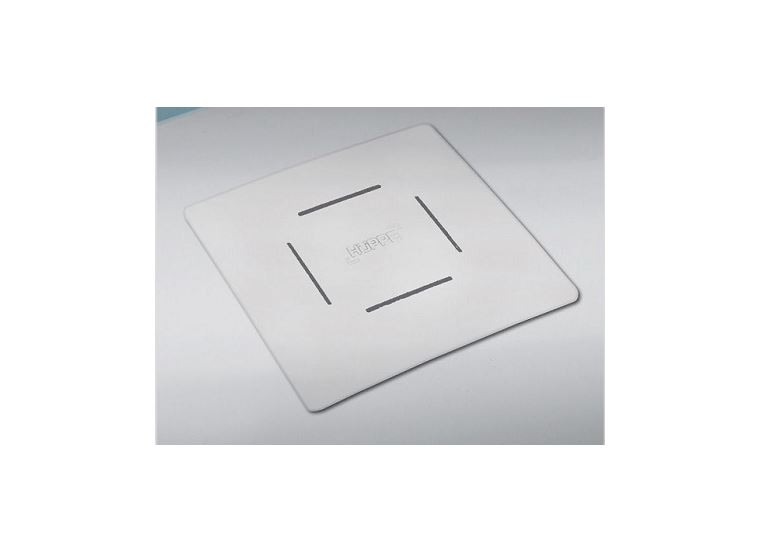 Hüppe EasyStep Sifon s krytkou a se stavební výškou 90mm a s průtokem až 0,8l/s. Výška zápachové uzávěry 50mm
