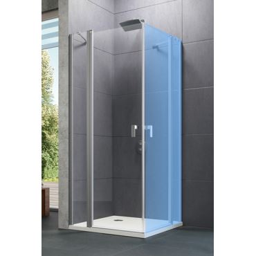 Hüppe Design pure křídl. dveře s pevn. segm.  mm,