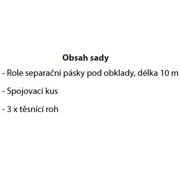 Hüppe Doplňková sada na vaničky s těsnicí páskou pro zapuštěnou montáž (1)