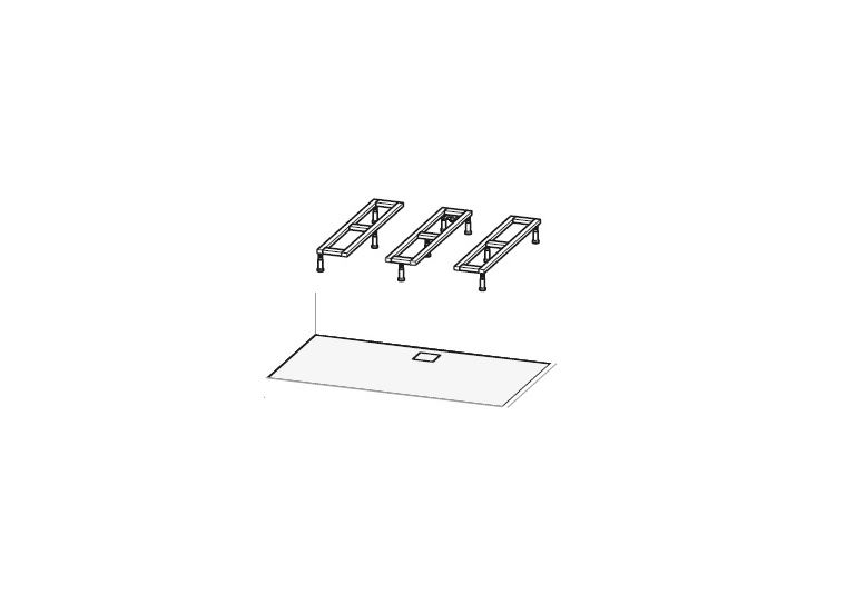 Hüppe Nastavitelný podstavec pro EasyStep 800-1800 x 700-1000
