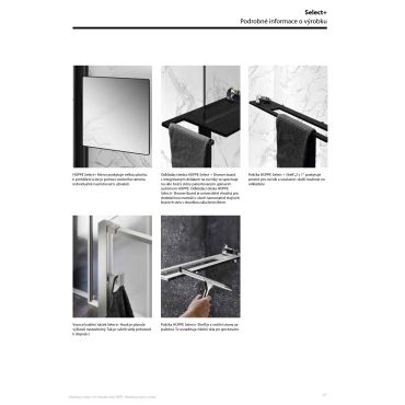 Hüppe Select+ Walk-in stěna, sklo 10 mm  mm, (1)
