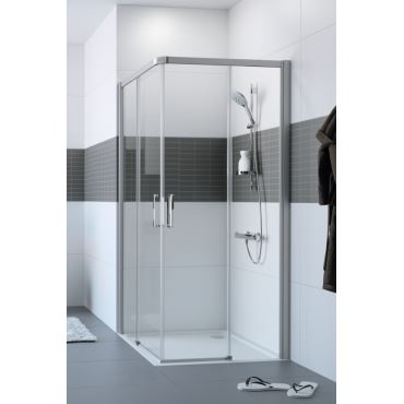 Hüppe Classics 2 EasyEntry posuv. dveře roh. vstup 2-dílný  mm,
