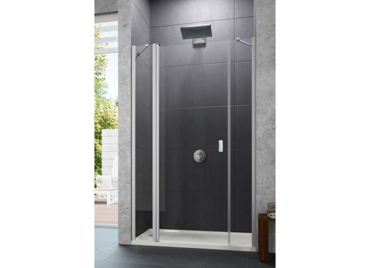 Hüppe Design pure křídl. dveře s pevn. segm. a protisegm. do niky  mm,