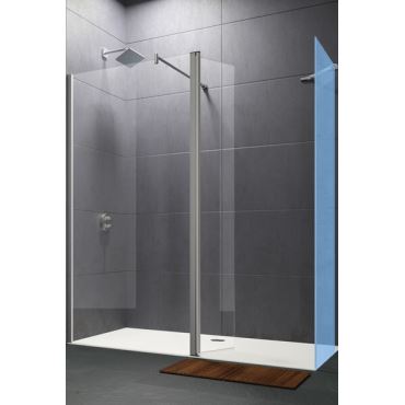 Hüppe Design pure křídl. dveře s pevn. segm. pro walk-in  mm,