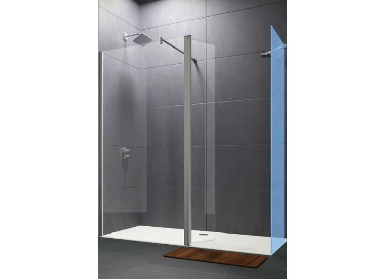 Hüppe Design pure křídl. dveře s pevn. segm. pro walk-in  mm,