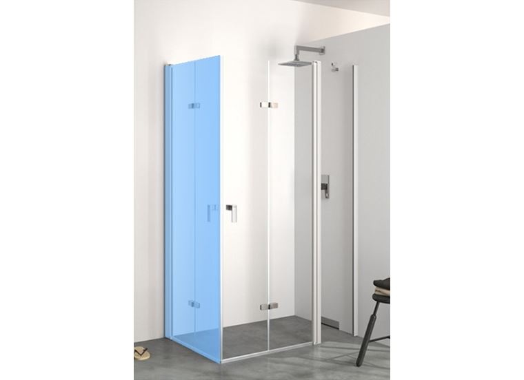 Hüppe Design pure křídl. sklapovací dveře s pevn. segm. upev. vpravo  mm,