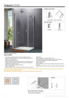 Hüppe Design pure 4-úhelník boční stěna pro křídlové dveře
